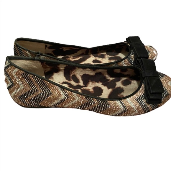 Jessica Simpson zig zag sparkle women’s flats size 9 - Picture 2 of 6